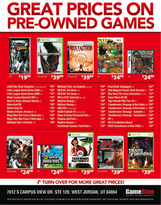 Illustration for article titled GameStop Strikes Back At Best Buy In Used Game Price Wars
